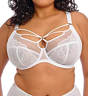 Brianna Underwire Plunge Bra White 32GG
