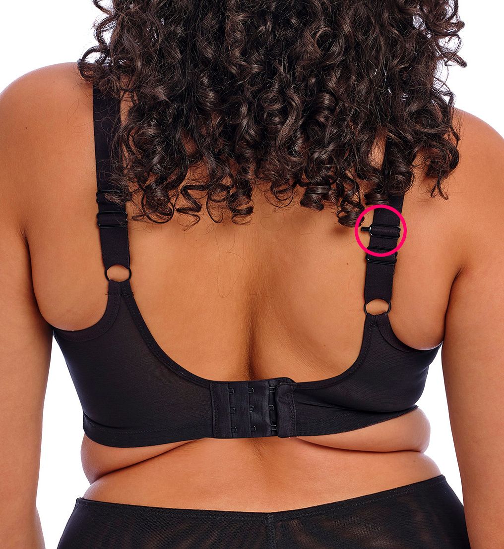 Elomi Matilda Underwire Plunge Bra Black Dot 36DD  - Image 2