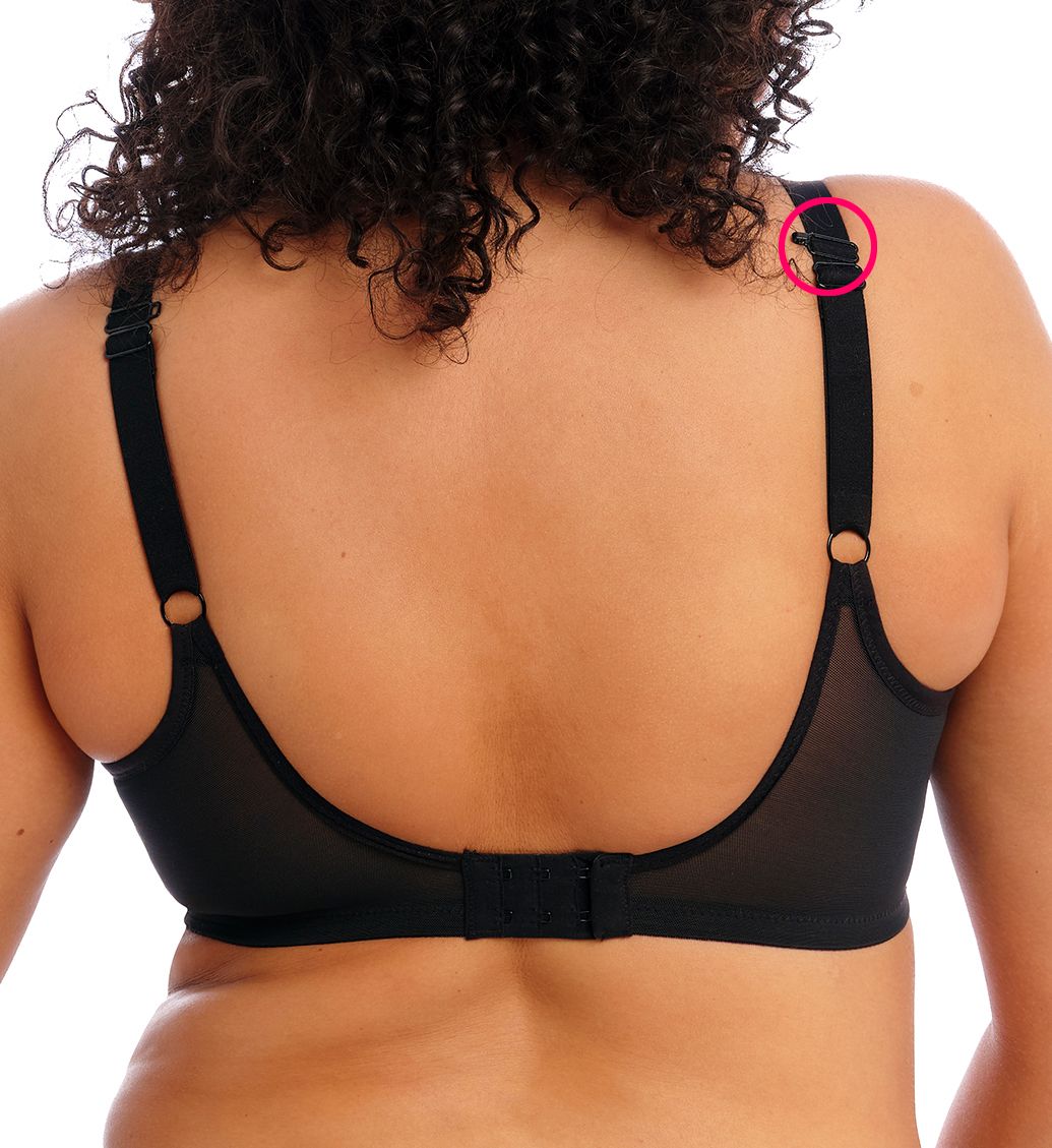 Elomi Matilda Underwire Plunge Bra Black 38GG  - Image 2