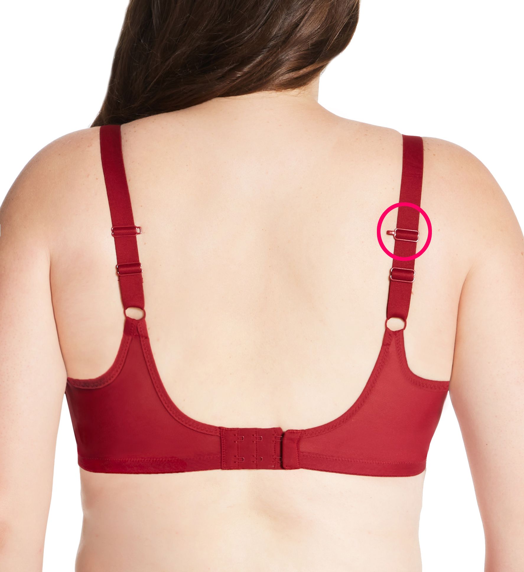 Elomi Matilda Underwire Plunge Bra Crimson 36DD  - Image 2