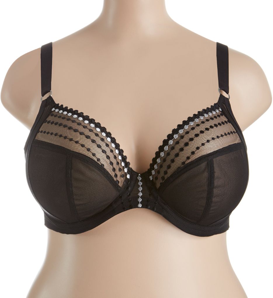 Elomi Matilda Underwire Plunge Bra Black 38GG  - Image 1