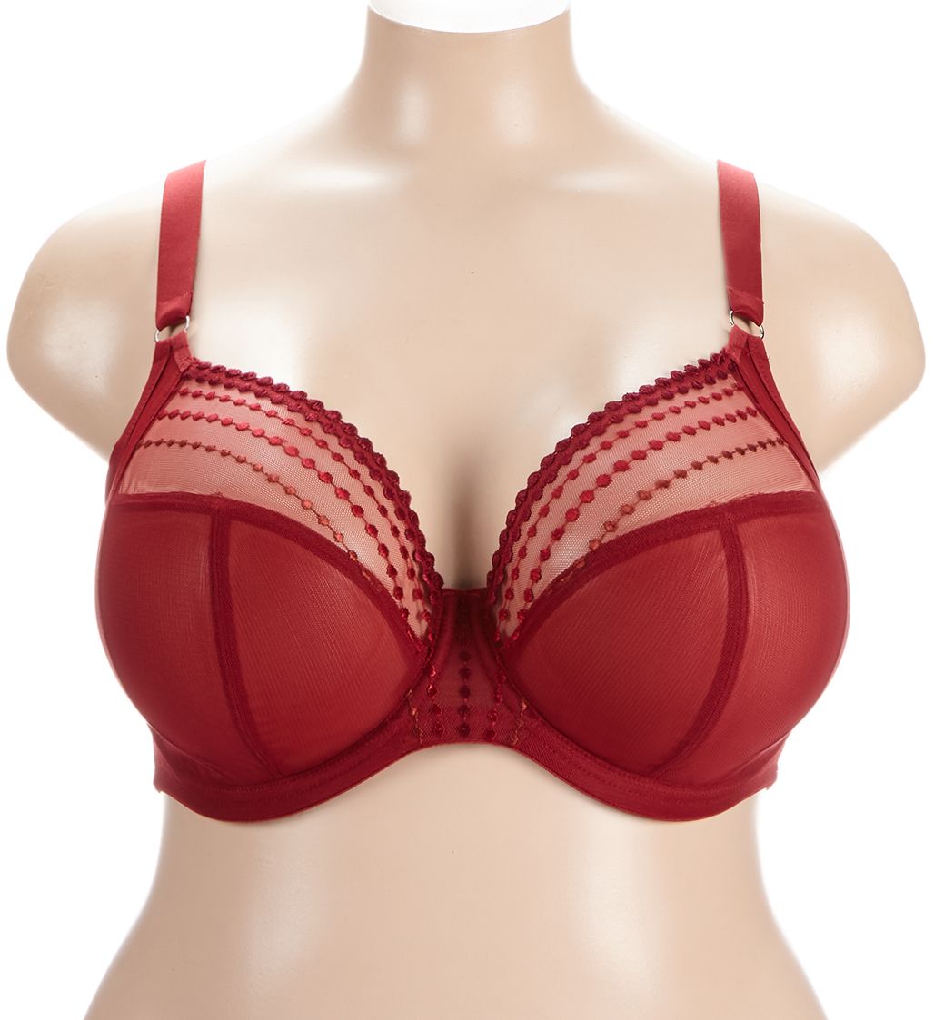 Elomi Matilda Underwire Plunge Bra Crimson 36DD  - Image 1
