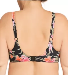 Dark Tropics Underwire Plunge Bikini Swim Top