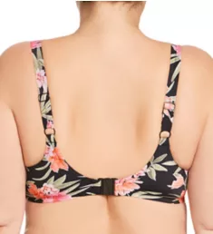 Dark Tropics Underwire Crop Swim Top