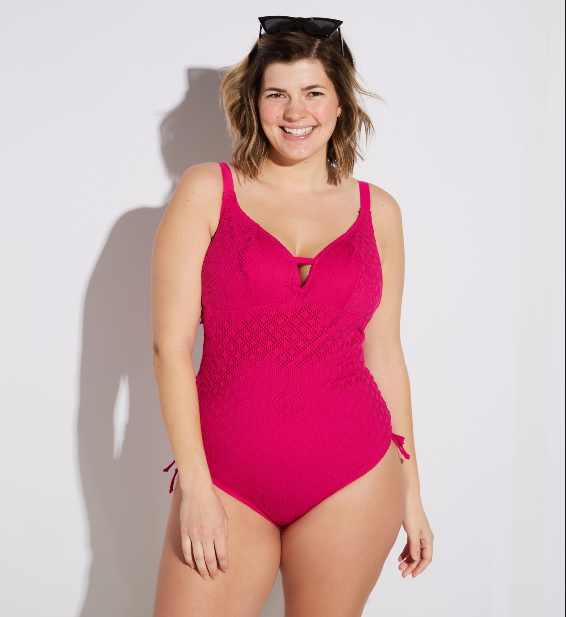 Elomi Bazaruto Wireless One Piece Swimsuit Clematis 36G/GG  - Image 1