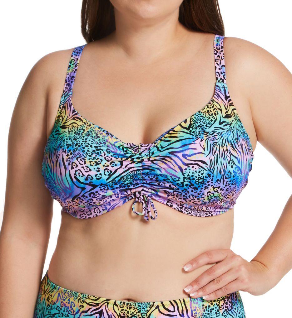 YELLOW LEOPARD SWIM SHIRT & HIGH-CUT BIKINI SET – electric femme™