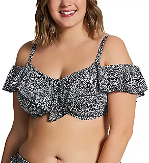 Pebble Cove Underwire Bikini Swim Top Black 34H