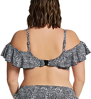 Pebble Cove Underwire Bikini Swim Top Black 34H