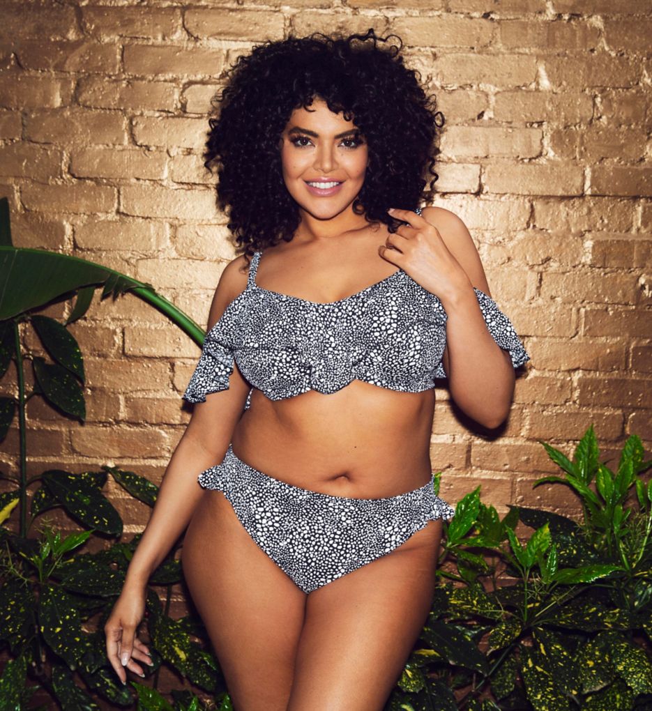 Elomi Pebble Cove Underwire Bikini Swim Top Black 42GG  - Image 4