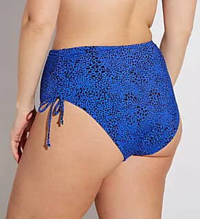 Pebble Cove Adjustable Bikini Brief Swim Bottom Blue 4X