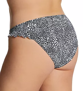 Pebble Cove High Leg Brief Swim Bottom Black M