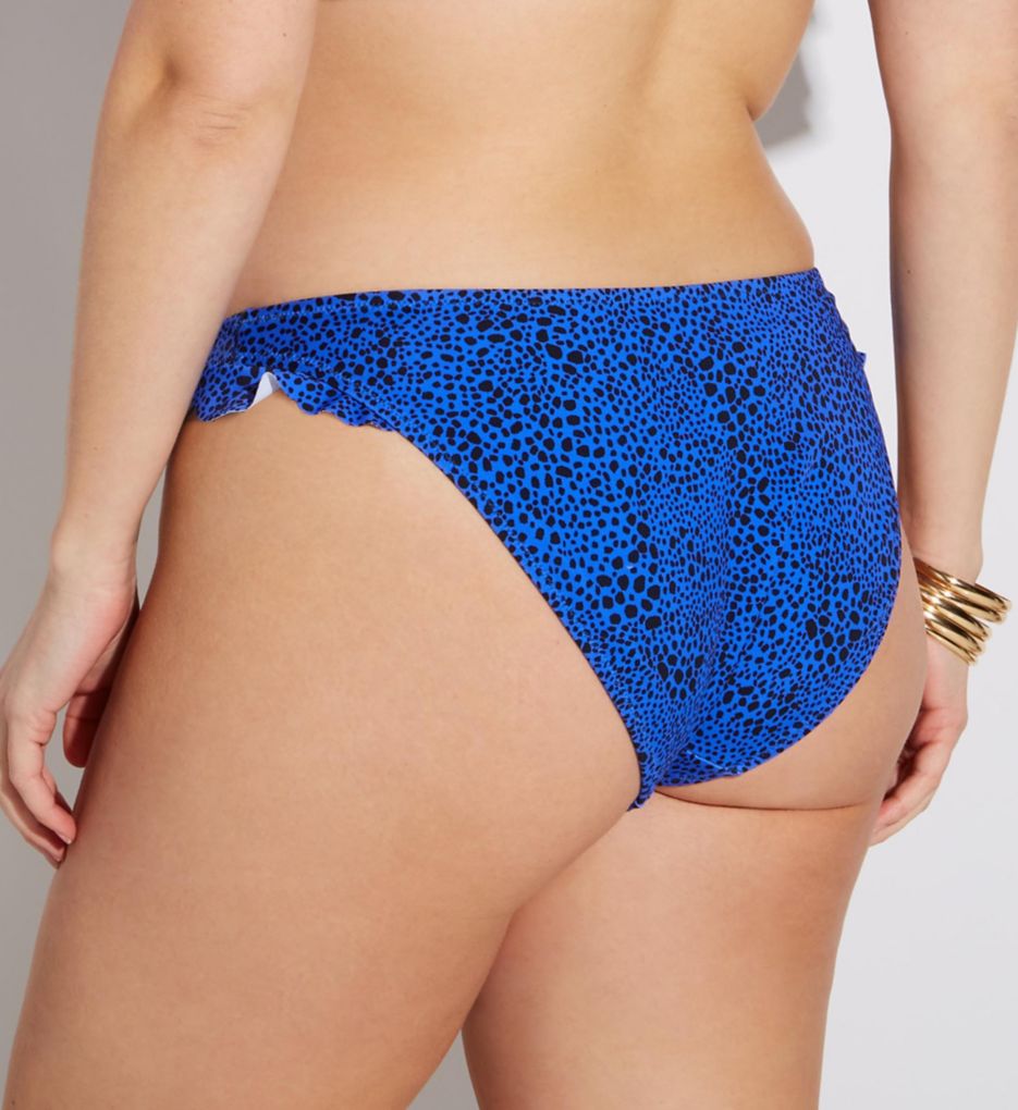 Elomi Pebble Cove High Leg Brief Swim Bottom Blue 2X  - Image 2