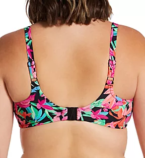Savaneta Underwire Plunge Bikini Swim Top Black 38F