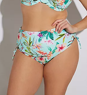 Sunshine Cove Adjustable Bikini Brief Swim Bottom Aqua S