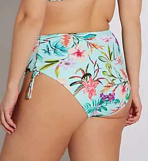 Sunshine Cove Adjustable Bikini Brief Swim Bottom Aqua S