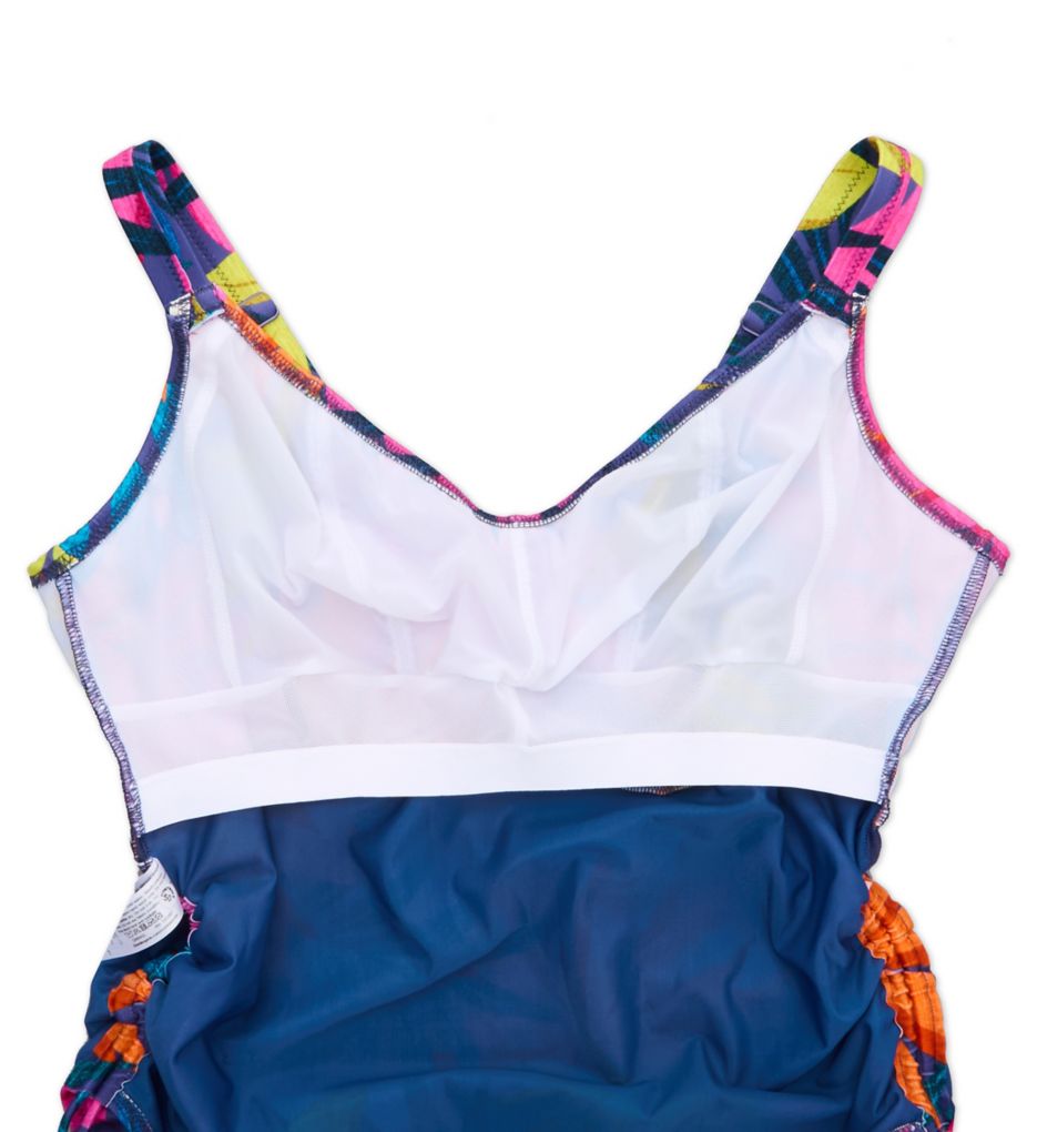 Elomi Porto Rafti Non Wired Swimsuit Indigo 40G/GG  - Image 3