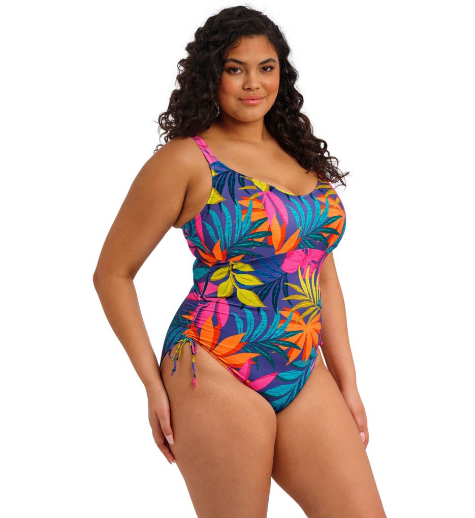 Elomi Porto Rafti Non Wired Swimsuit Indigo 40G/GG  - Image 1