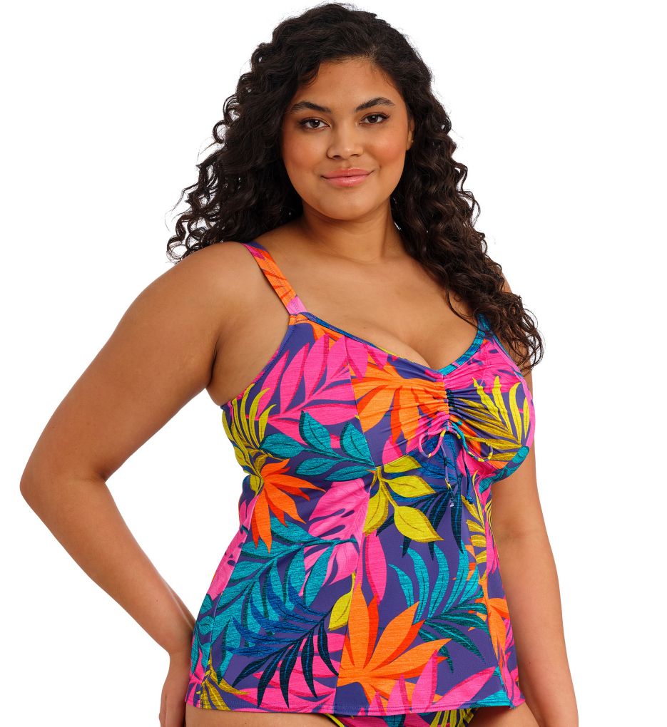 Elomi Porto Rafti Non-Wired Molded Tankini Swim Top Indigo XL  - Image 1