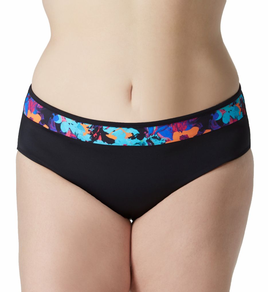 Abstract Mid Rise Brief Swim Bottom-fs