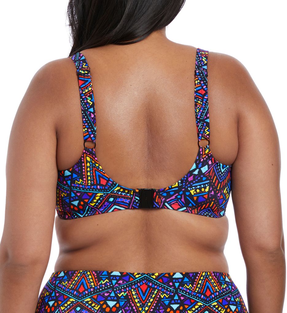 Aztec Underwire Plunge Bikini Swim Top