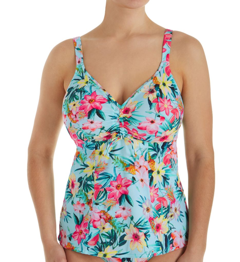 Aloha Wire Free Tankini Swim Top-fs