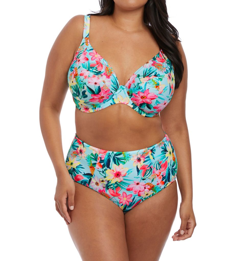 Aloha Underwire Plunge Bikini Swim Top-cs1