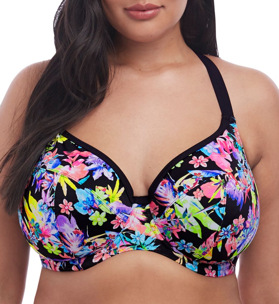 Electroflower Underwire Plunge Bikini Swim Top