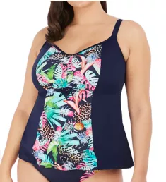 Pina Colada Tankini Swim Top Midnight M