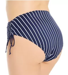 Plain Sailing Adjustable Brief Swim Bottom Midnight Stripe 2X