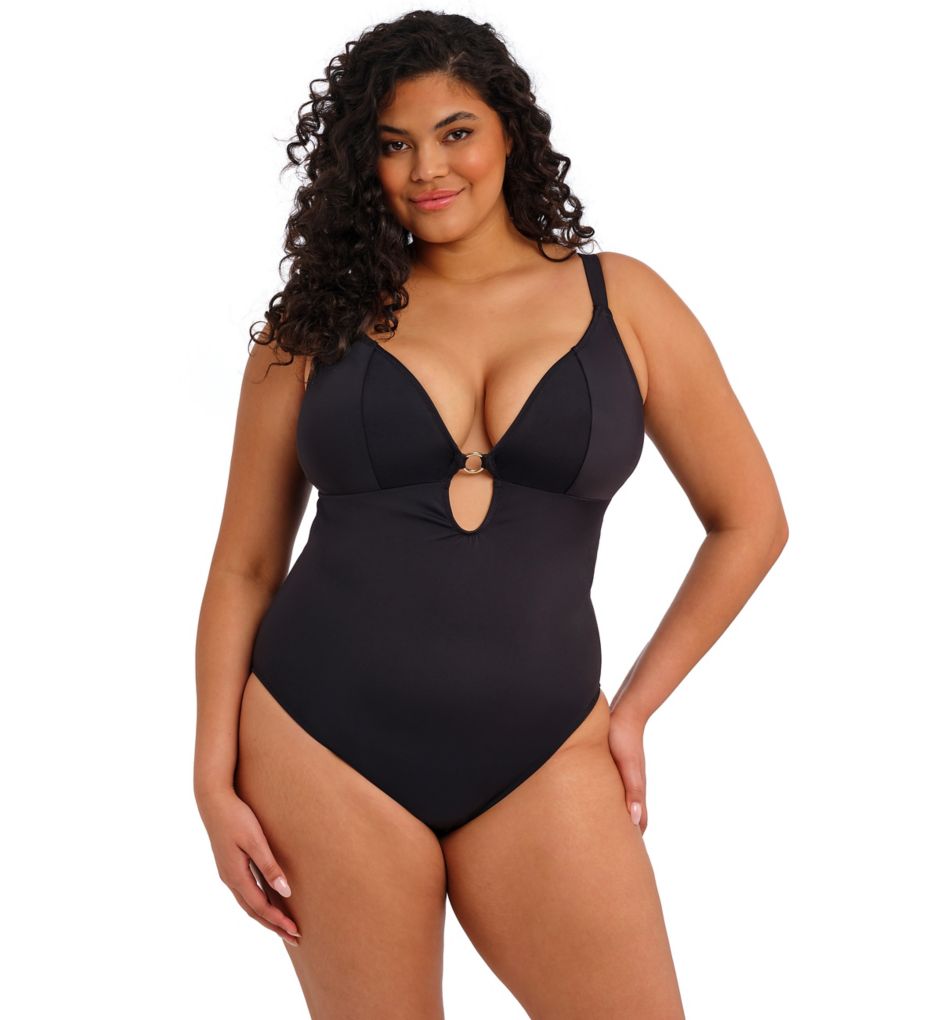 Elomi Plain Sailing Solid Non Wired Plunge Swimsuit ES7280 - Image 1
