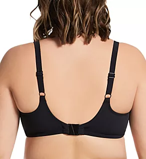Plain Sailing Solid Underwire Plunge Swim Top Black 34GG