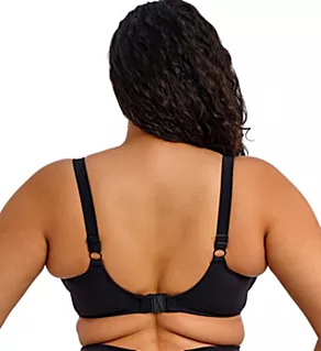 Plain Sailing Plunge Bikini Swim Top Black 32JJ