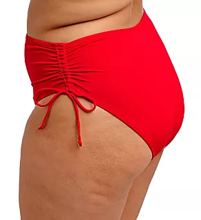 Plain Sailing Adjustable Bikini Brief Swim Bottom Lava 4X