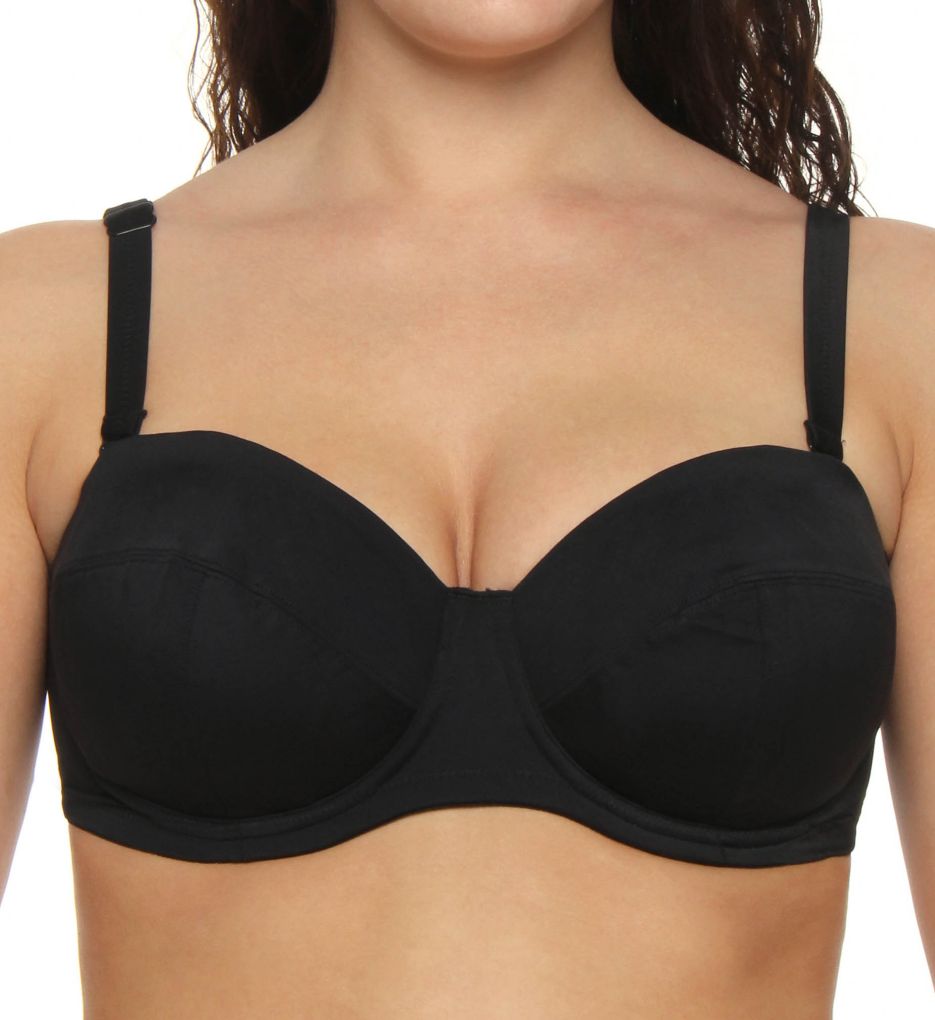 Essentials Underwire Bandeau Swim Bra-fs