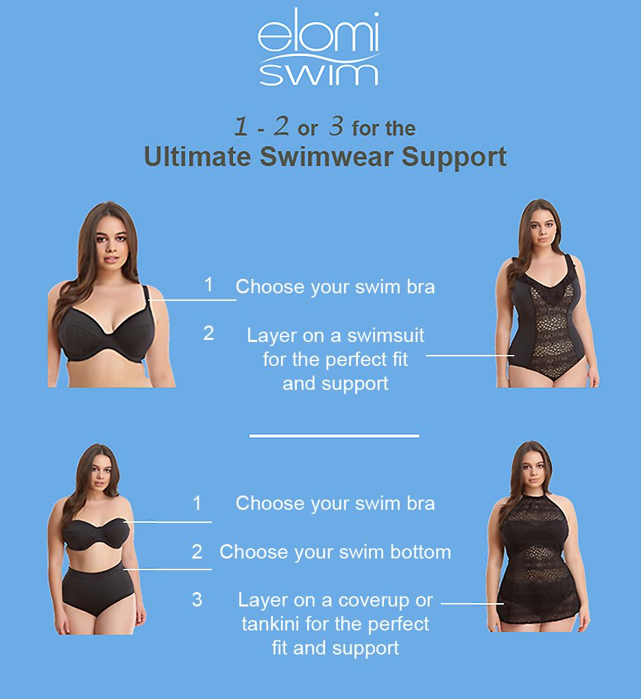 elomi essentials underwire swim bra