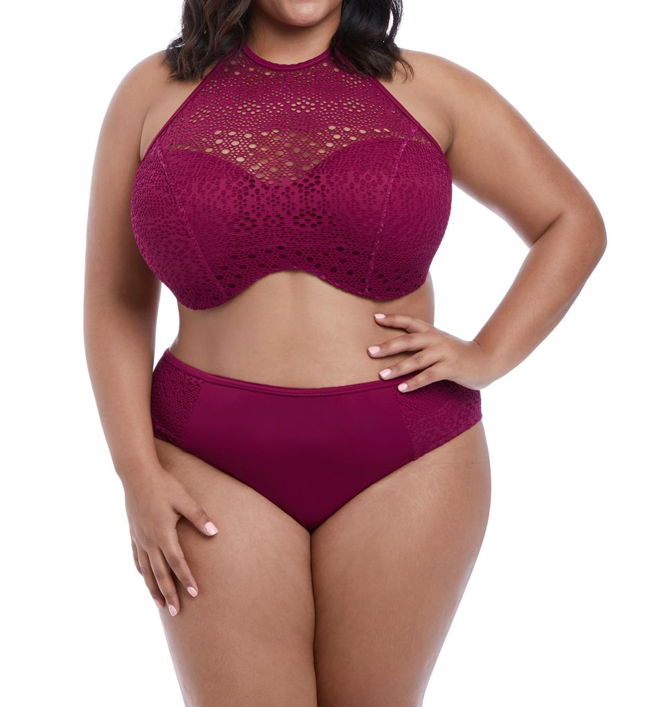 Indie Underwire High Neck Swim Top-cs1