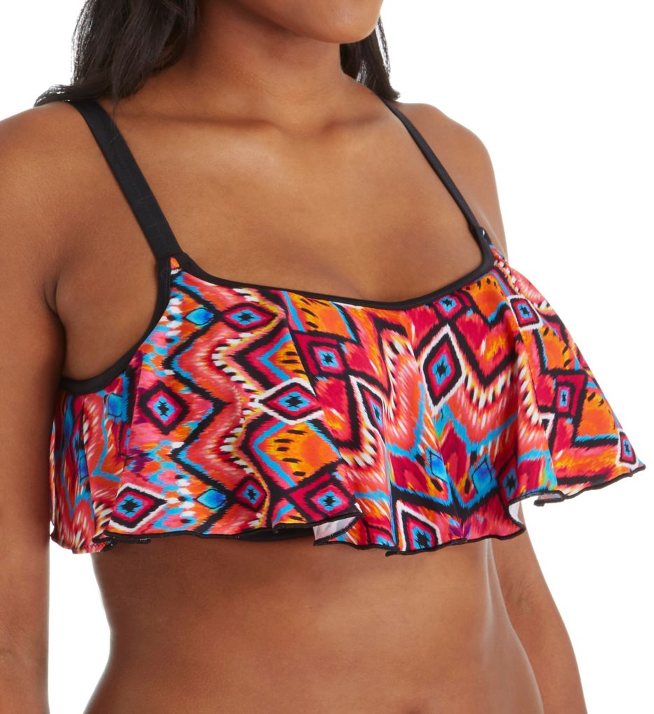 flounce top swimsuit