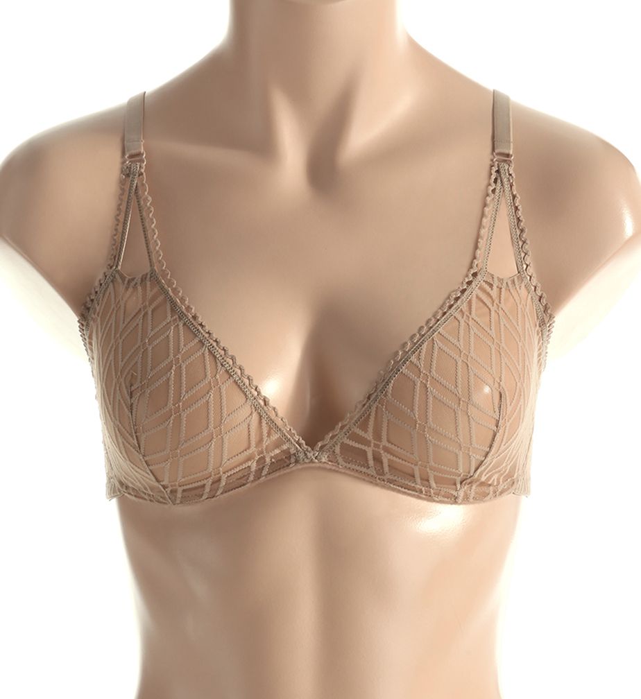 Baklava Deep Plunge Lace Soft Bra-fs