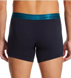 Shiny Logoband Cotton Stretch Boxer Brief Marine S