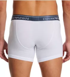 Shiny Logoband Cotton Stretch Boxer Brief White M