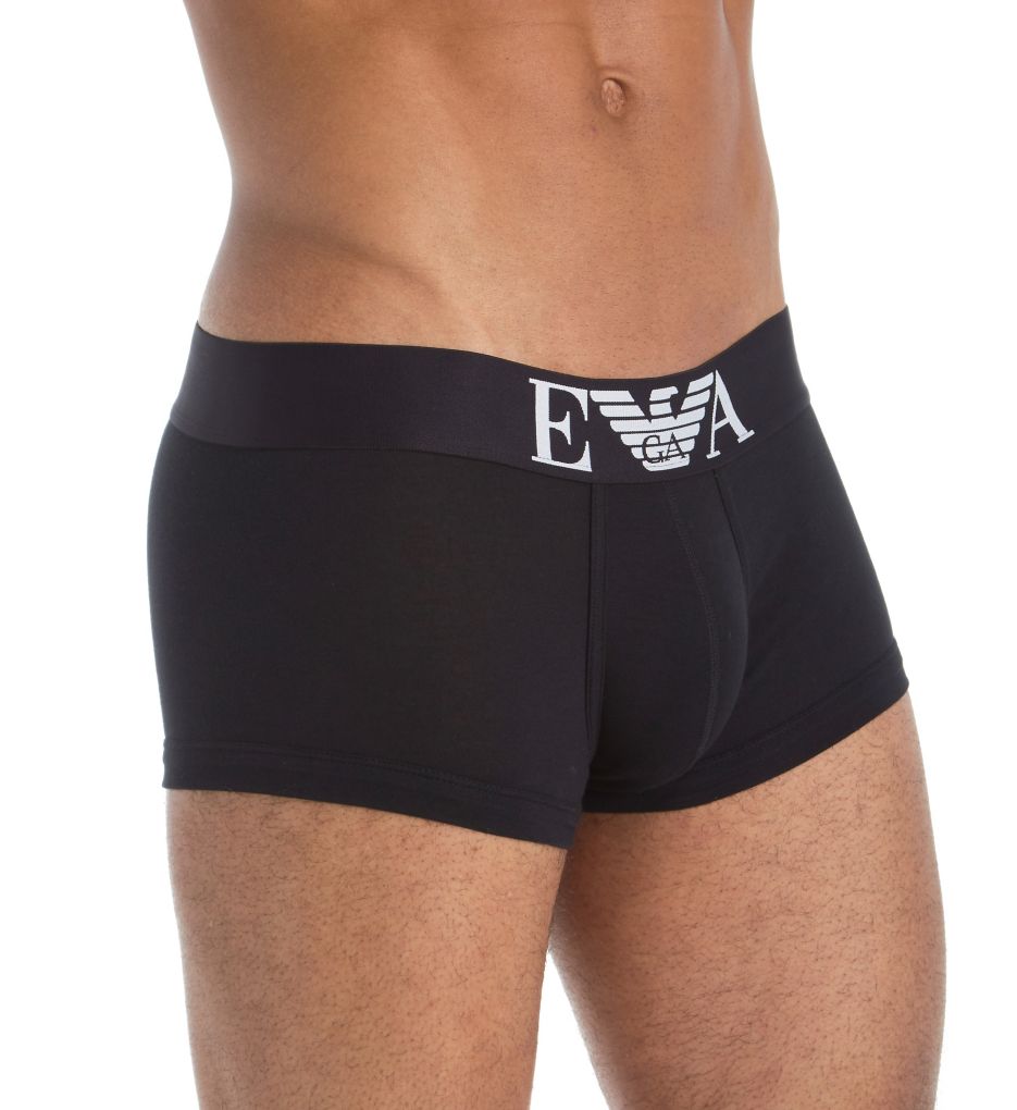 Emporio Armani Men's Cotton Stretch Boxer Brief, Black, Small