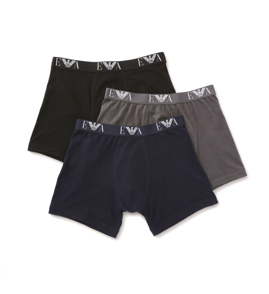 100% Cotton Boxer Briefs - 3 Pack-acs