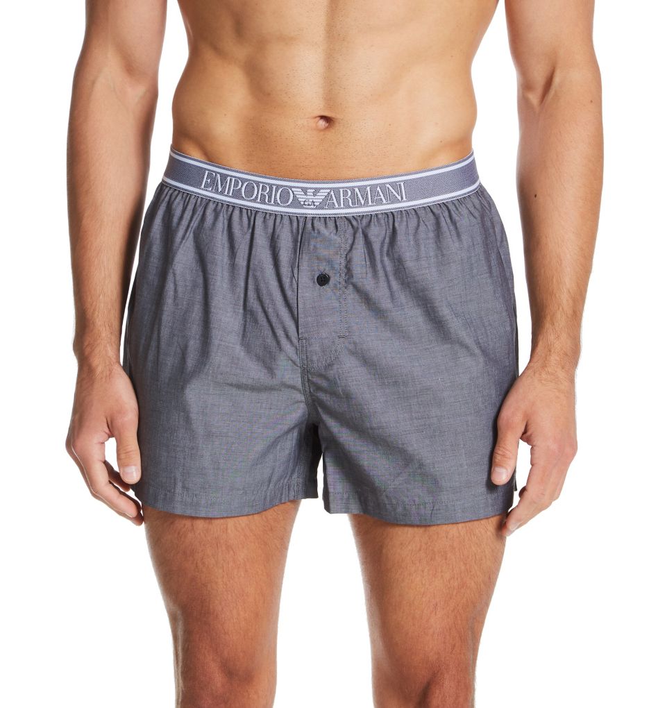 Yarn Dyed Woven Cotton Boxer-fs