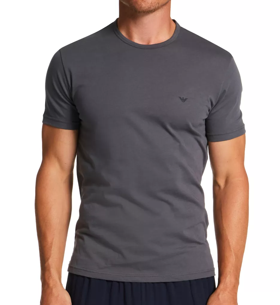 Emporio Armani Pure Cotton Crew Neck T-Shirt - 2 Pack 111267 - Image 1