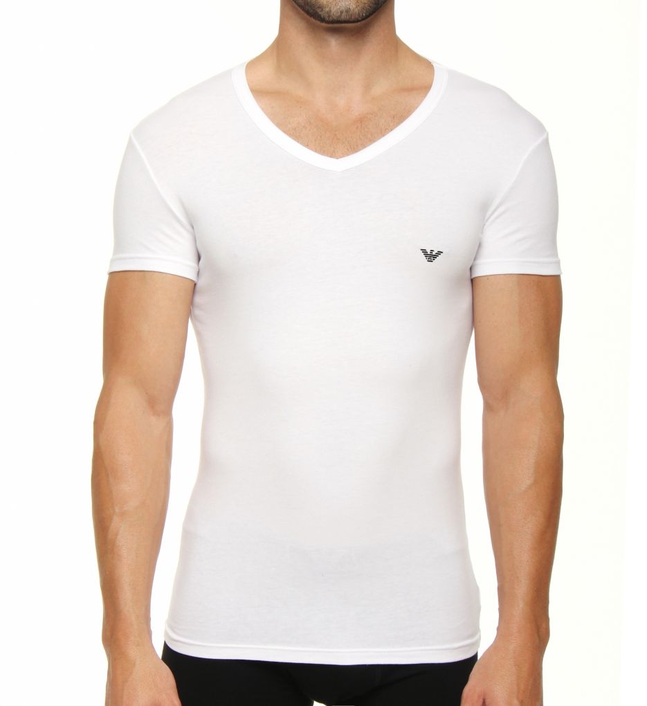 Essentials Eagle Stretch Cotton V-Neck-fs