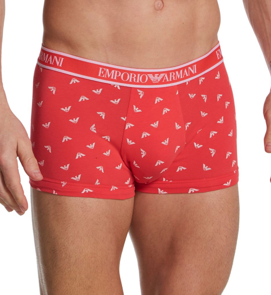 Emporio Armani Core Logoband Cotton Boxer Briefs - Red