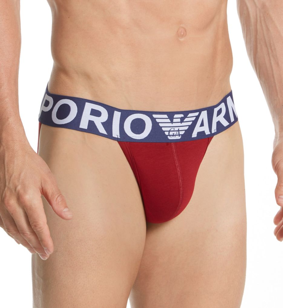 Megalogo Stretch Cotton Jockstrap-acs