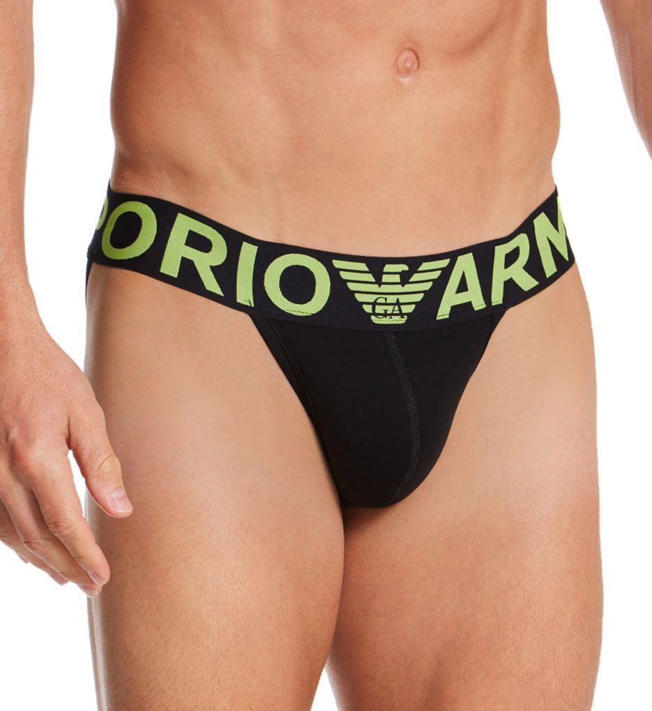 Megalogo Stretch Cotton Jockstrap-acs