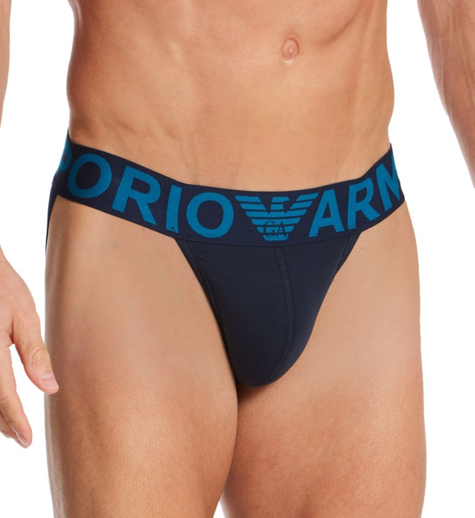 Megalogo Stretch Cotton Jockstrap-acs