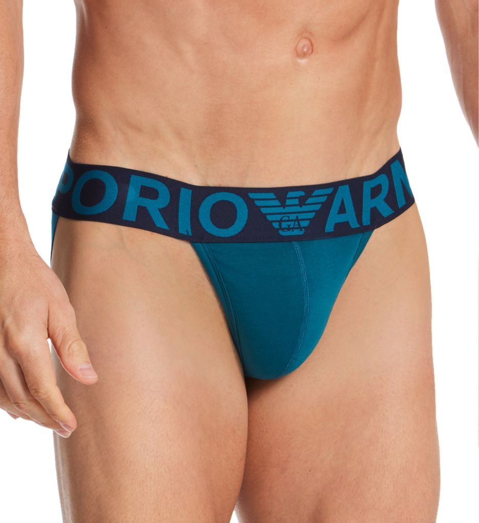 Megalogo Stretch Cotton Jockstrap-acs